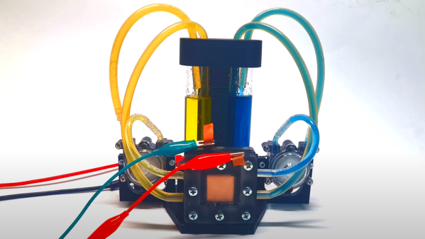 A vanadium based flow battery made with 3D printed parts