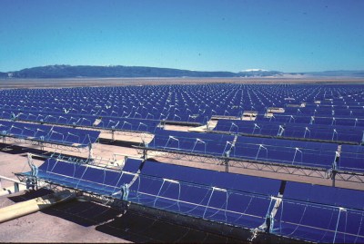Part of the 354 MW SEGS solar complex in northern San Bernardino County, California