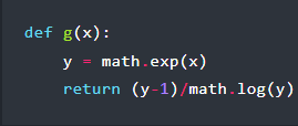 Inverting the earlier exponentiation to reduce floating point arithmetic error. (Credit: exozy)