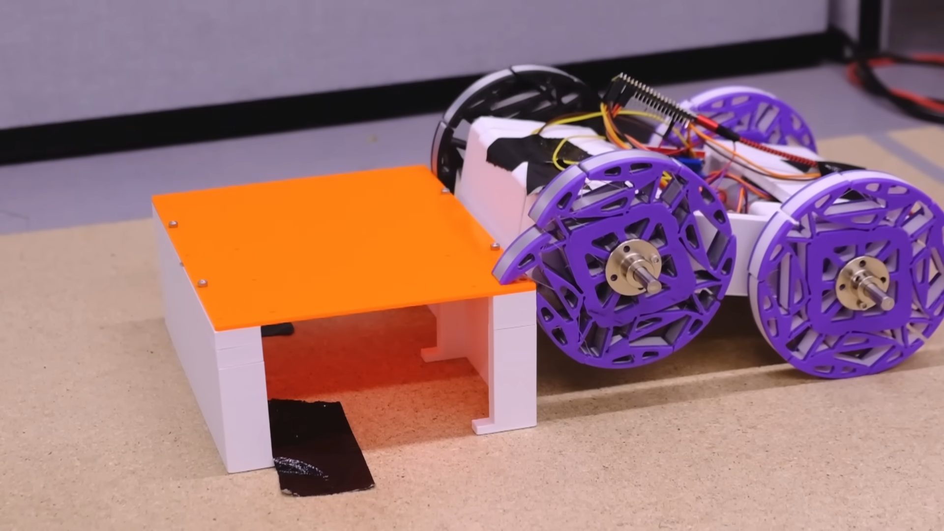 3D Printed Wheels Passively Transform To Climb Obstacles