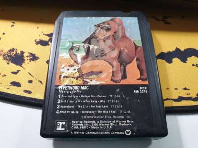 A copy of Fleetwood Mac's Mystery To Me on 8-track.