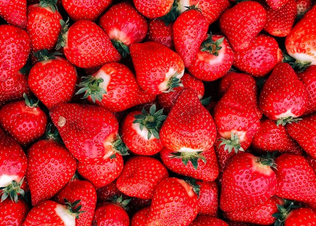 Just a pile of strawberries.