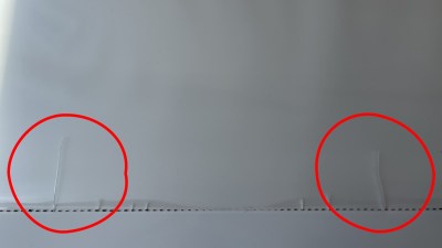 Cracks in the Samsung AU8000's Light Guide Plate (Credit: RTINGS)