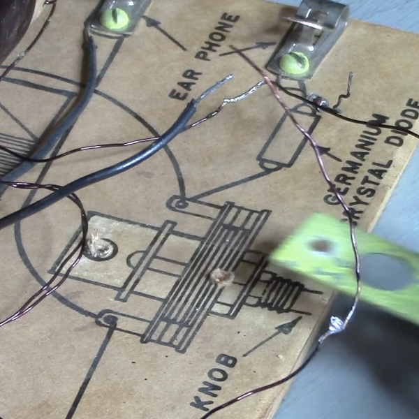 Vintage Crystal Radio Draws The Waves | Hackaday Vintage Crystal Radio Draws The Waves | Hackaday