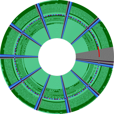 The disk surface of Side #0 of the 1984 mystery-adventure title, Murder on the Zinderneuf (Credit: GloriousCow)