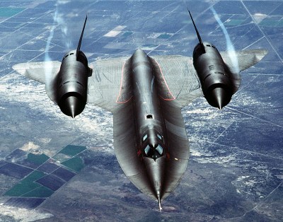 The SR-71 with its blended wing body design. (Photo by Tech. Sgt. Michael Haggerty, US Air Force, 1988)