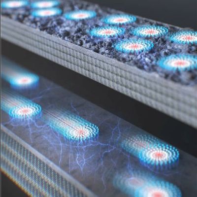 Visualization of magnetic skyrmions. (Credit: KRISS)