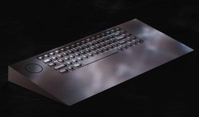 The Icebreaker, a $2100 mechanical keyboard kit from Serene Industries.