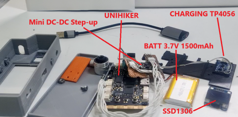 The guts of a cyberpunk Walkman.