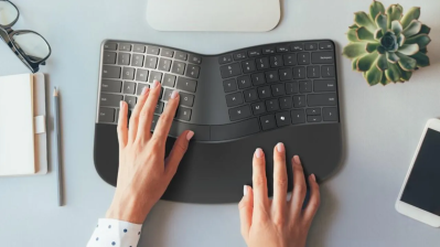 A new, curved keyboard from Incase that resembles something Microsoft used to make.