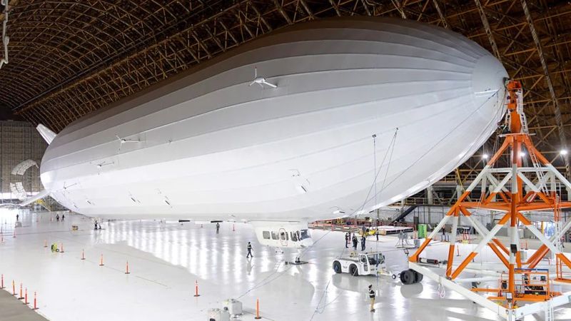 Pathfinder 1 in Hangar 2 at Moffett Airfield. (Credit: LTA)