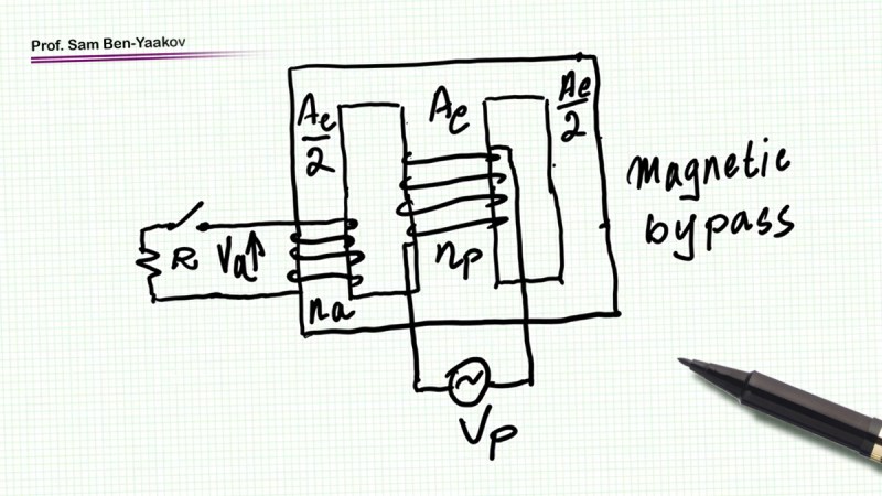 Schematic of a circuit