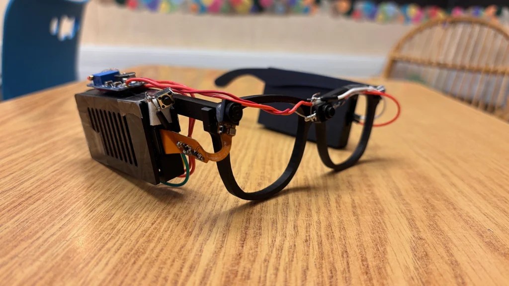 Glasses for the blind might sound like an odd idea, given the traditional purpose of glasses and the issue of vision impairment. However, eighth-grade