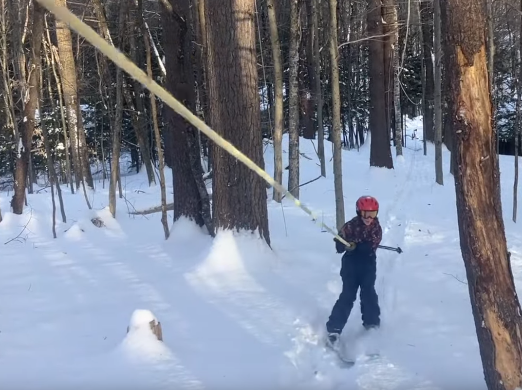 Backyard Rope Tow from Spare Parts