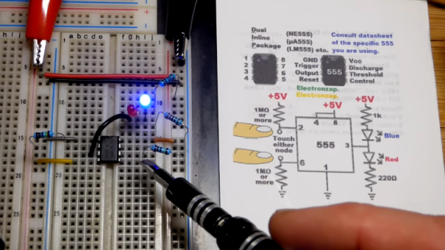 ましページ The Magic Touch: A 555 Touch Switch | Hackaday