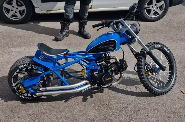 Hand Truck Turned Into Motorcycle