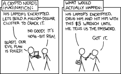 XKCD&#39;s take on encrypting drives. 