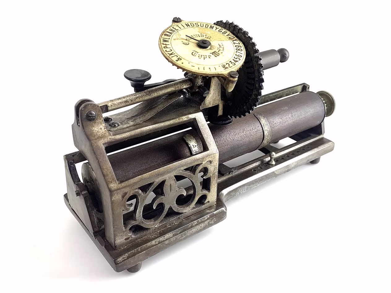 A handsome index typewriter.