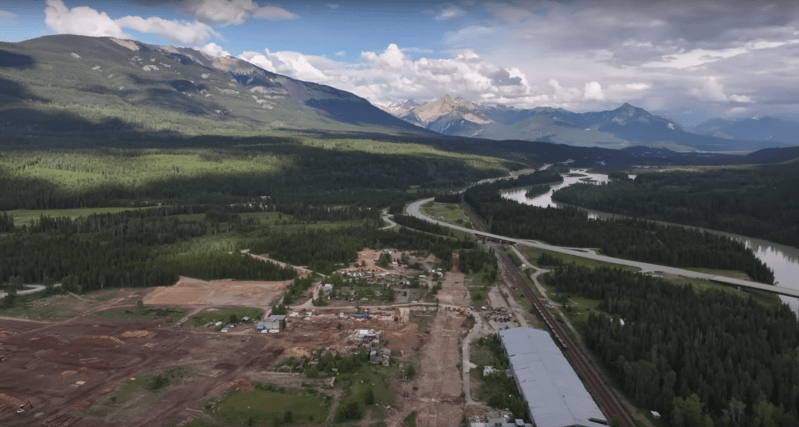 Arial view of Edison's new property