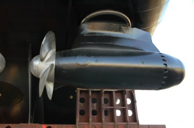 Closup of azipod on the USCGC Mackinaw