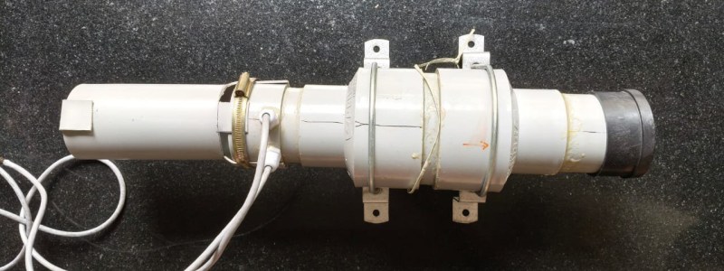A photo of a fully assembled PVCSub.
