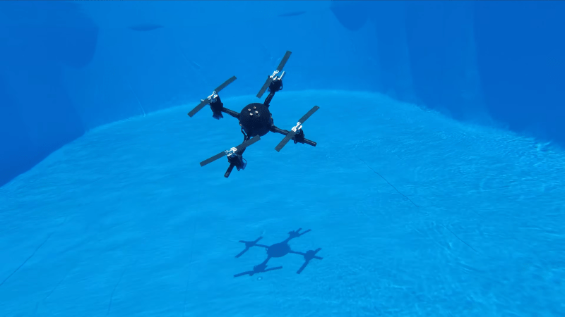 Student Drone Flies, Submerges