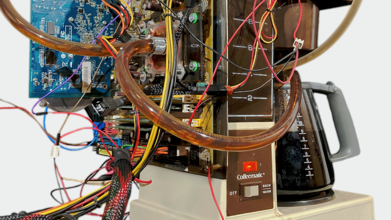 A PC That Uses Hot Coffee As Coolant