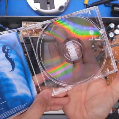 The clear Lorde audio CD in all its clear glory. (Credit: Adrian's Digital Basement, YouTube)