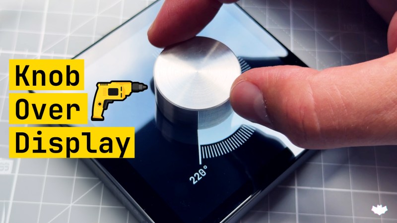 Knob over display