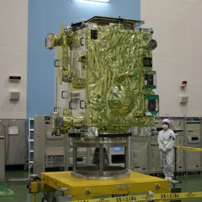 The Akatsuki spacecraft in 2010 before its launch. (Credit: JAXA)