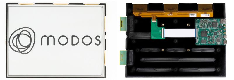 Front and back view of the 13.7" monitor kit