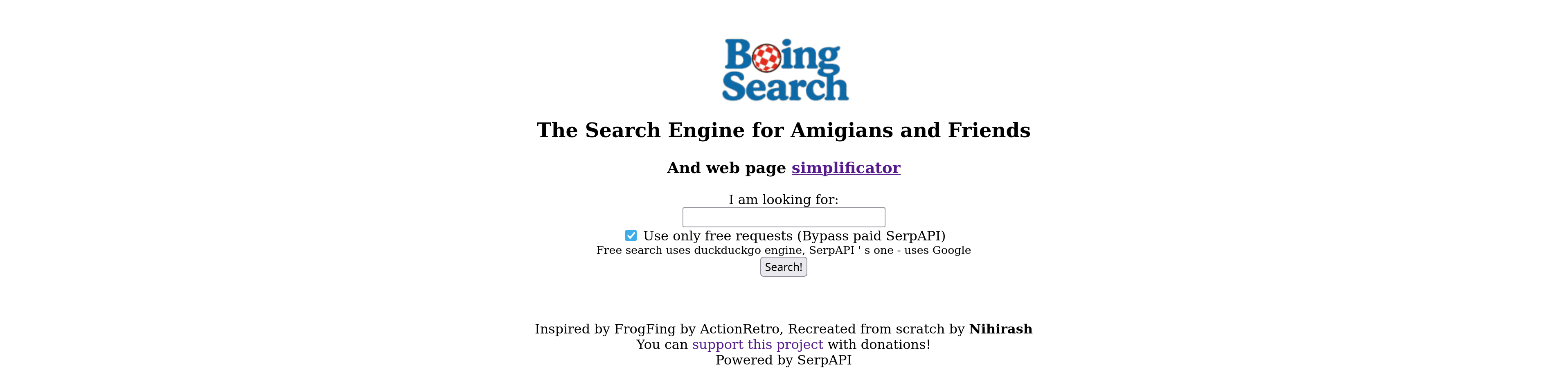 There s Nothing Boring About Web Search on Retro Amigas