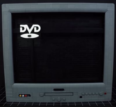 The completed Lego DVD screensaver. (Credit: Grant Davis, YouTube)