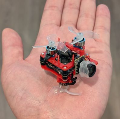 The 22 mm FPV drone with camera installed and looking all cute. (Credit: Hoarder Sam)