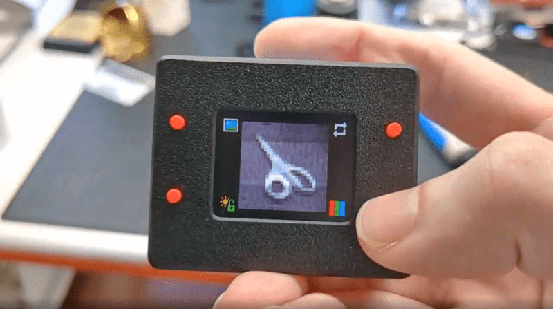 Small camera with greyscale image