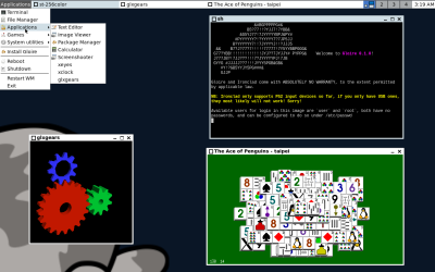 Screenshot of X running on Gloire