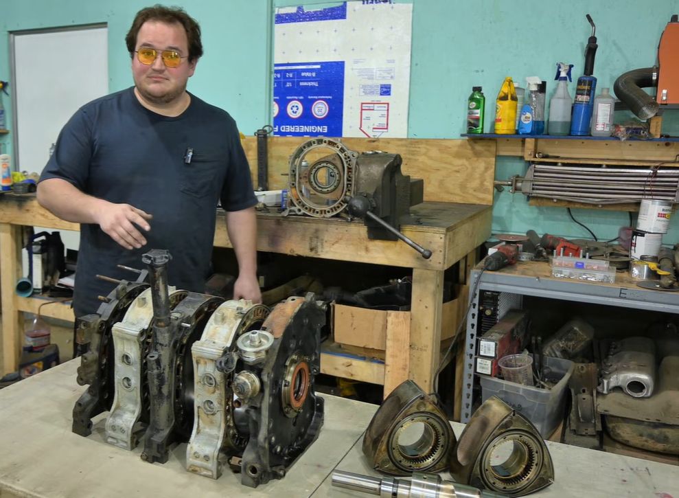 Autopsy of a First-Generation RX7 Mazda Rotary Car Engine