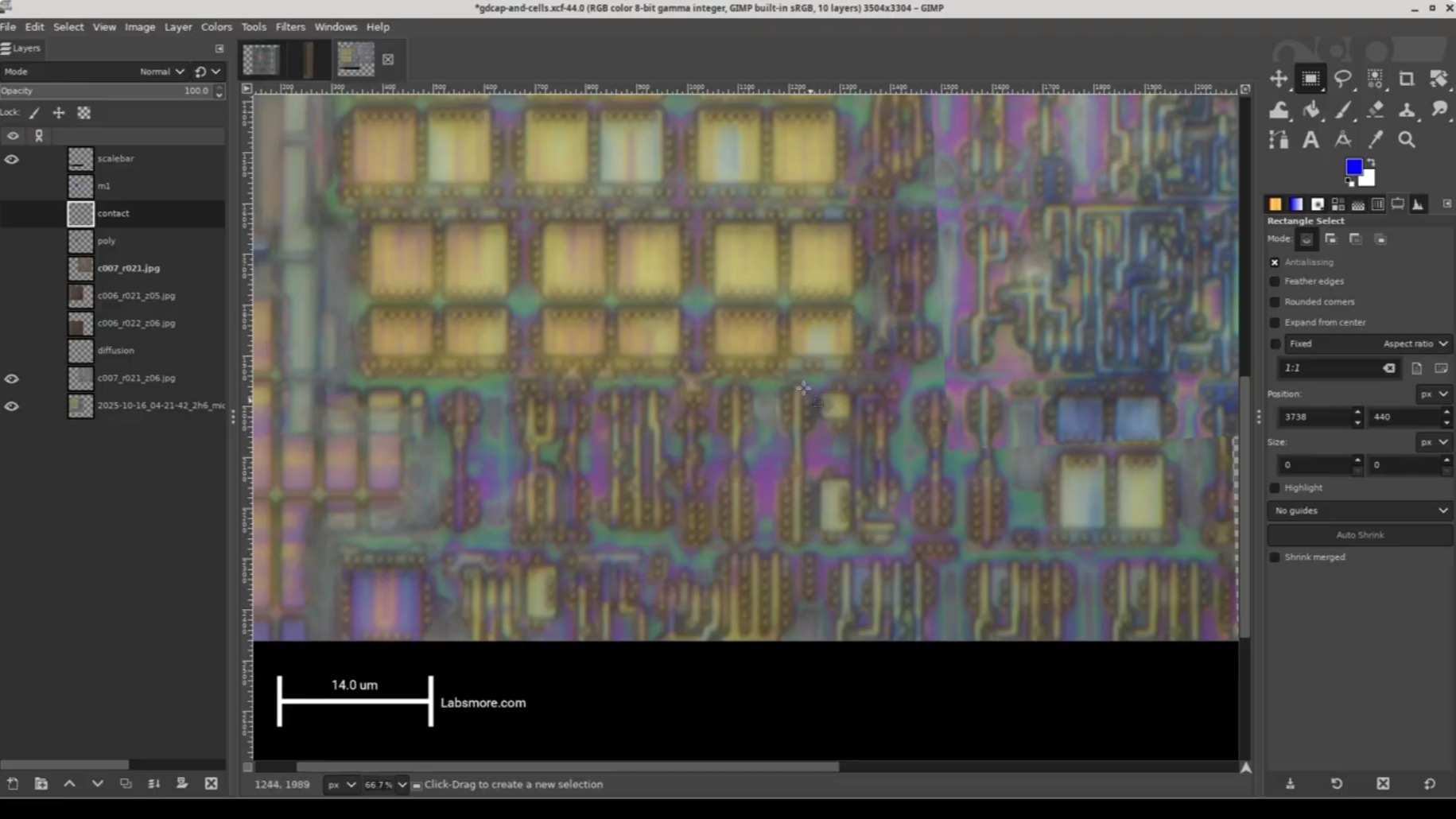 Decapsulating a PIC12F683 to Examine Its CMOS Implementation