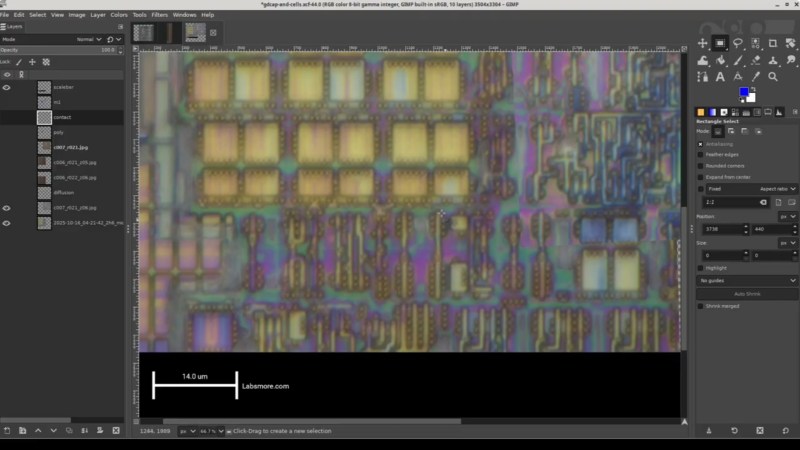 Decapsulating a PIC12F683 to Examine Its CMOS Implementation