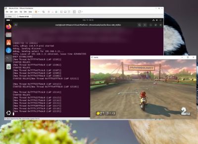 Vanilla Wii U running on Windows 10 with the network pipe in a Linux VM. (Credit: MattKC, YouTube)