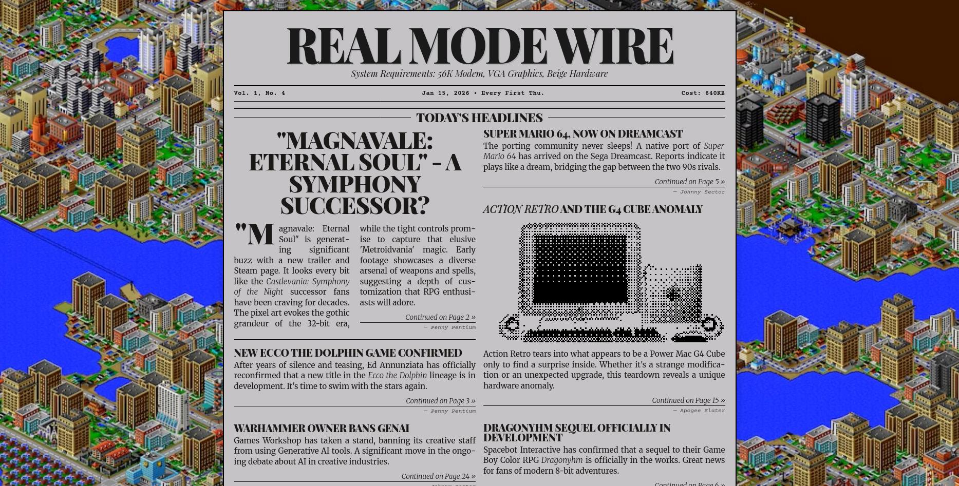 LLM-Generated Newspaper Provides Ultimate in Niche Publications