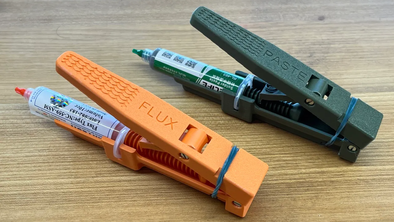 Flux and Solder Paster Dispenser Looks Good While Doing It