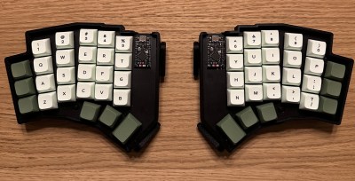 The Phanny keyboard, a 52-key custom, wireless, split keyboard with a questionable but memorable name.