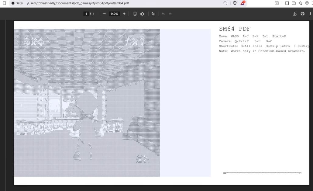 Running DOOM and Super Mario 64 Inside a PDF File