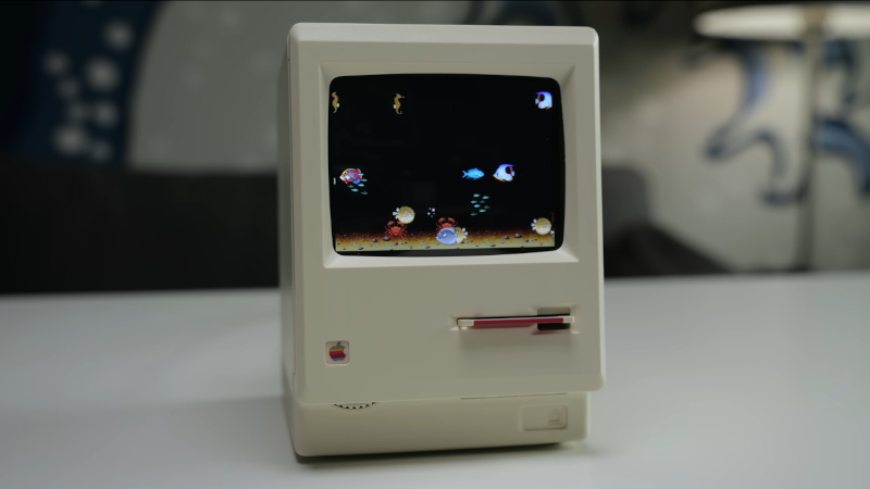 A Novelty Clock Makes The Best Tiny Mac Yet