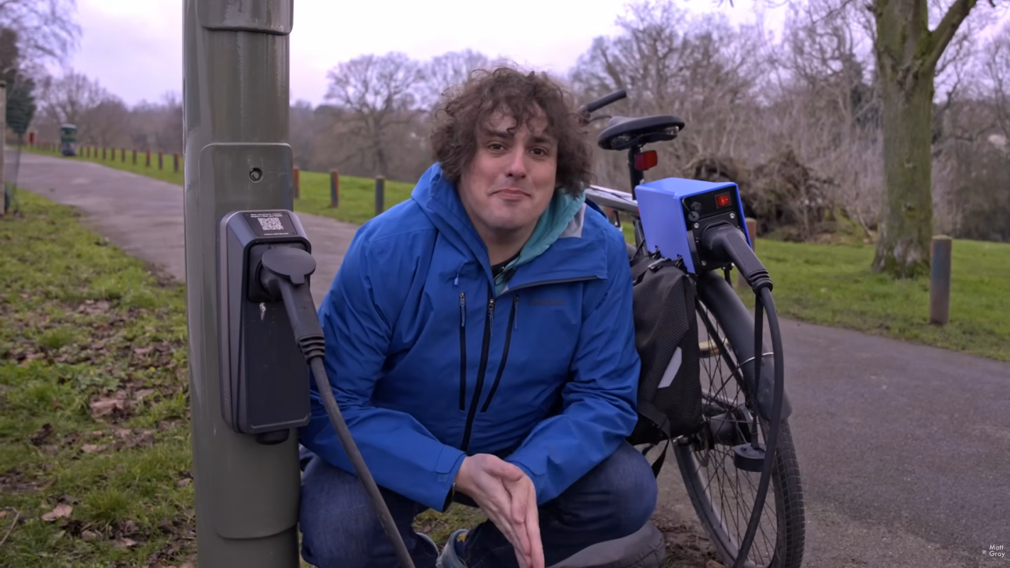 Ebike Charges At Car Charging Stations