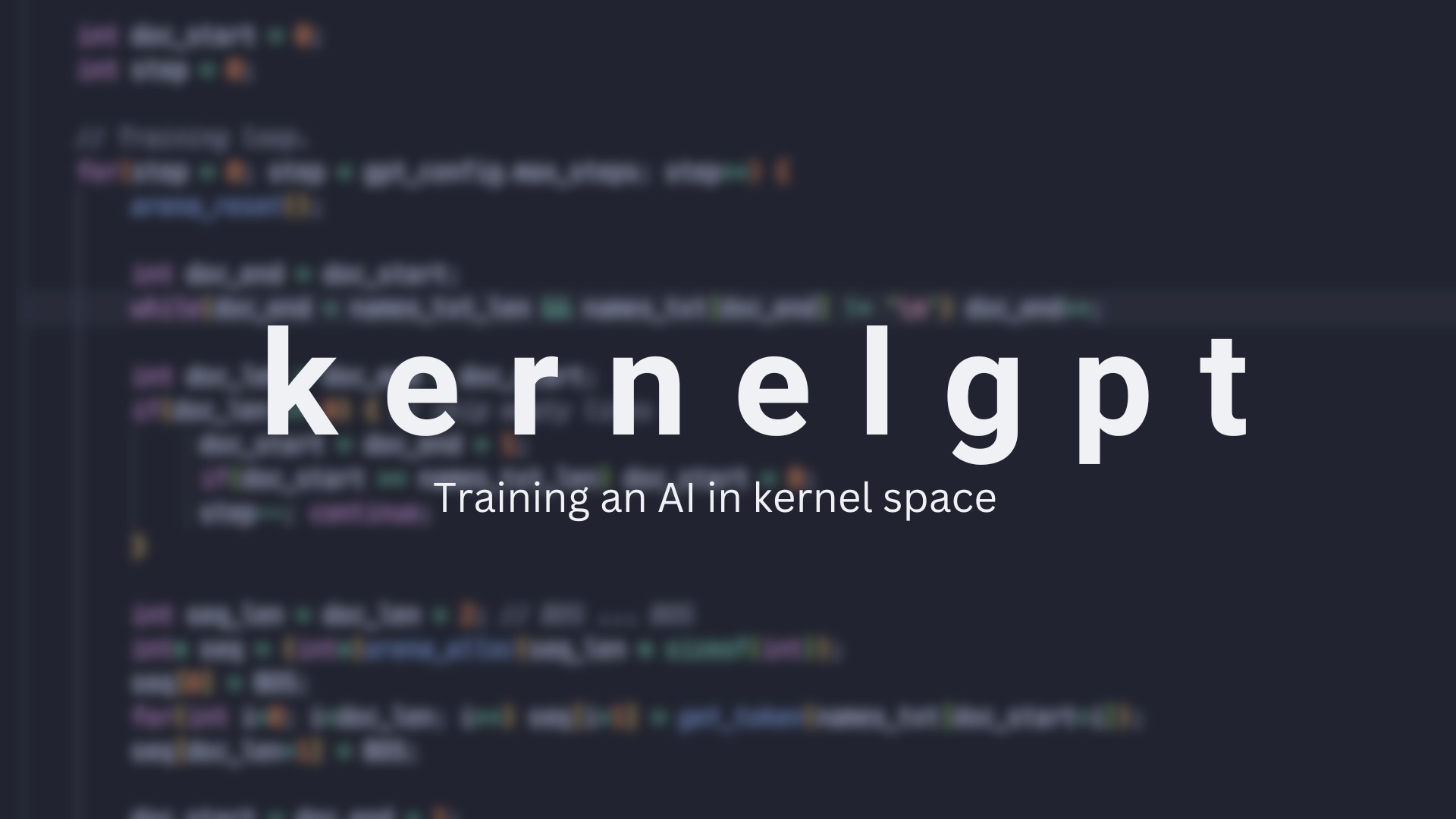 Building a Dependency-Free GPT on a Custom OS
