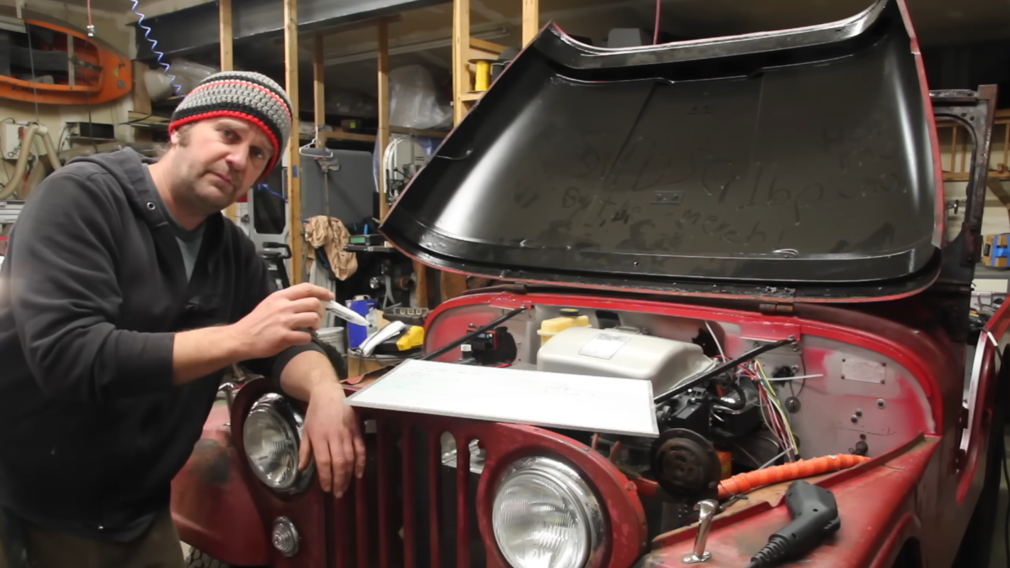 Electric Jeep With Modified Prius Hardware