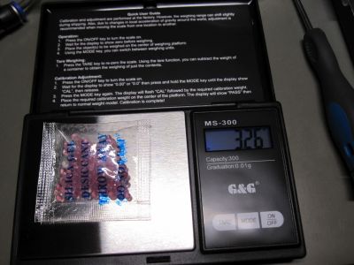 Weighing the forbidden candy before some vacuum time. (Credit: Maya Posch)