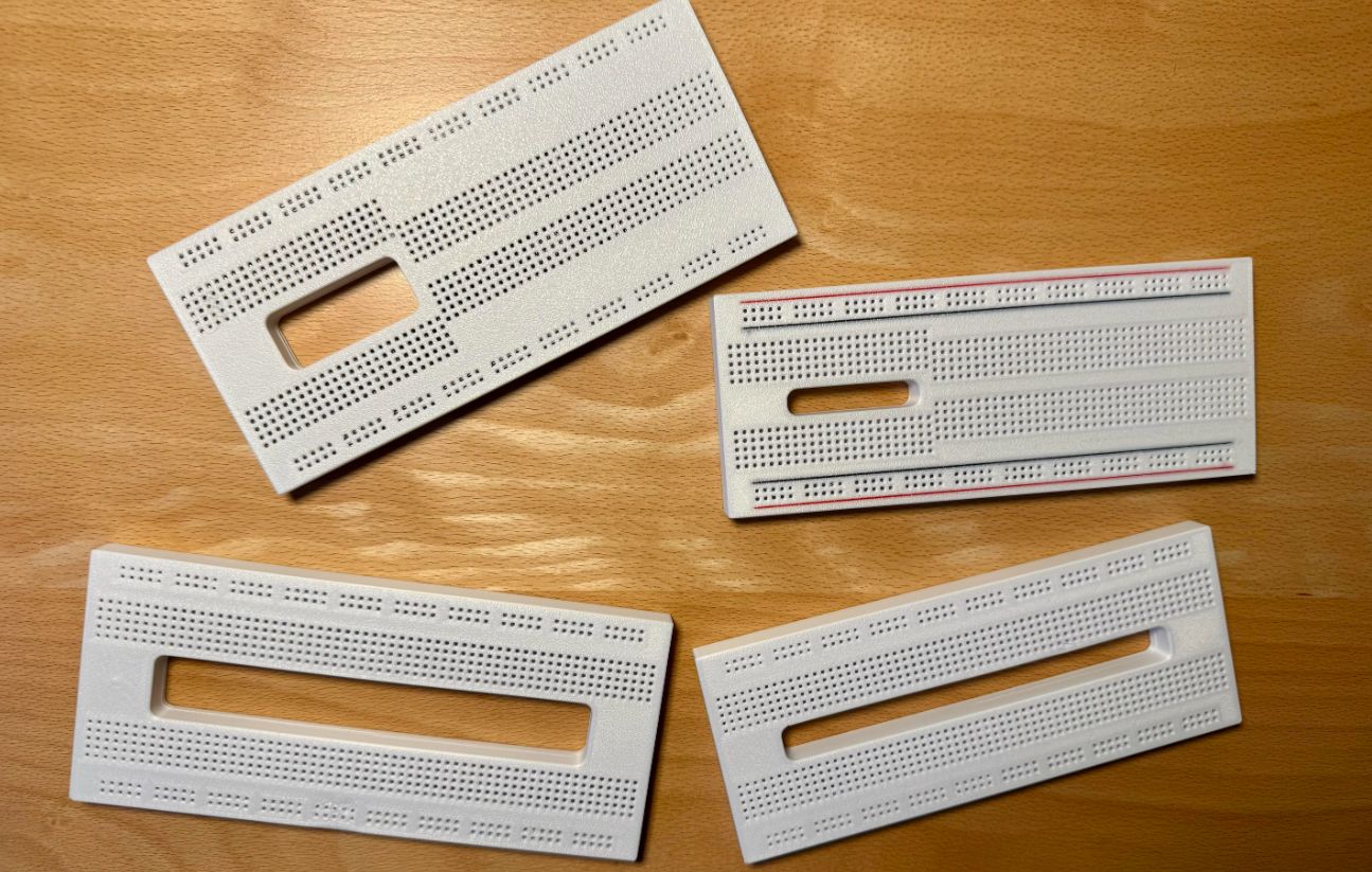 Using 3D Printed Breadboards to Accommodate Wide Boards